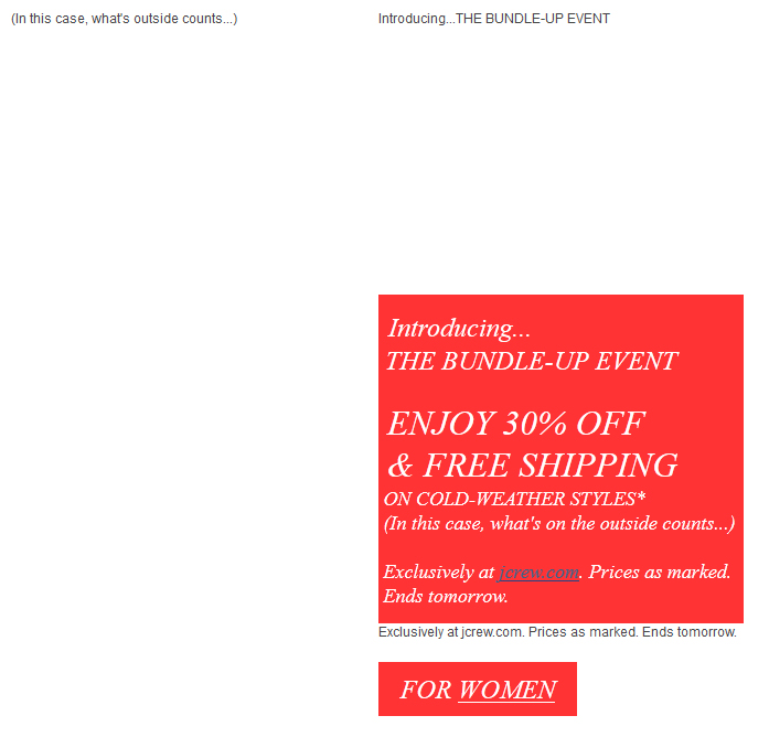 J crew alternate without image