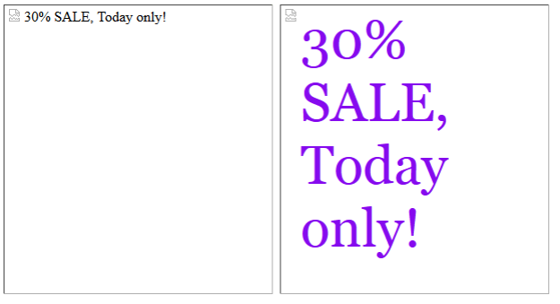 Styled alt tag in Firefox