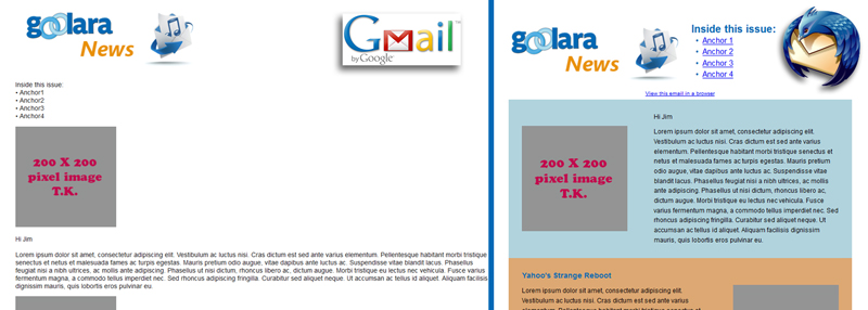 Gmail & Thunderbird comparison