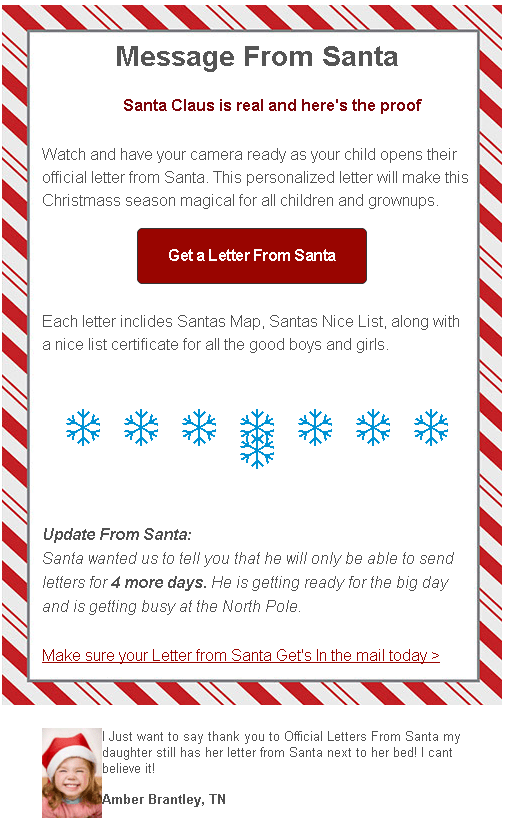 santa letter with images