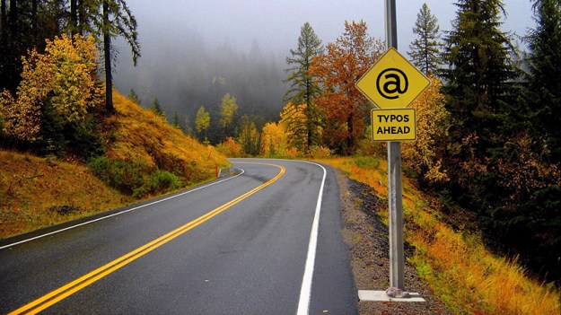 Email typos