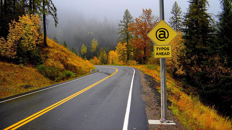 Email typos