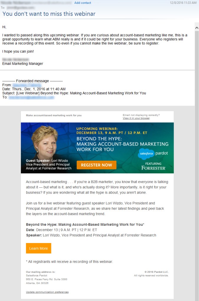 Salesforce CAN-SPAM violation