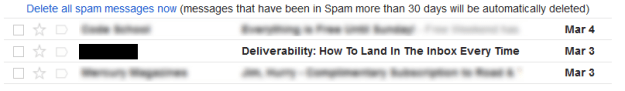 Deliverability fail